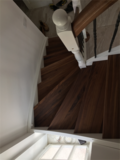 Kombinované dřevěné schodiště  bílé, Kutná Hora